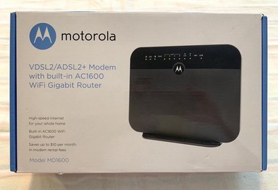 Motorola MD1600 VDSL2/ADSL2+ Modem and AC1600 WiFi Gigabit Router