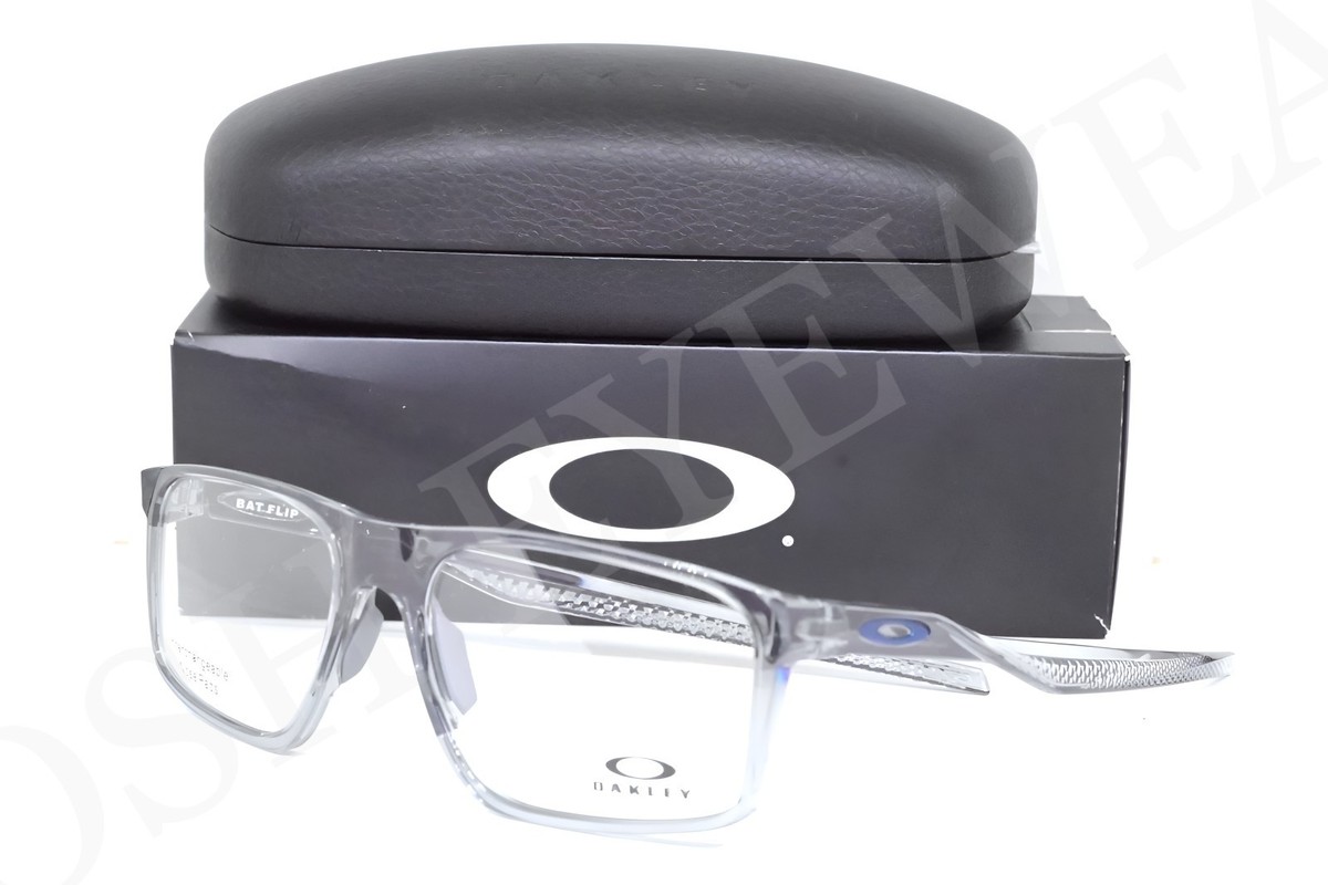Oakley Bat Flip OX8183-0258 Grey Shadow Unisex Square Eyeglass