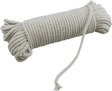 100 Ft Heavy Duty Braided Cotton Rope Clothesline Approximately 6 1/4" 6 mm Mul