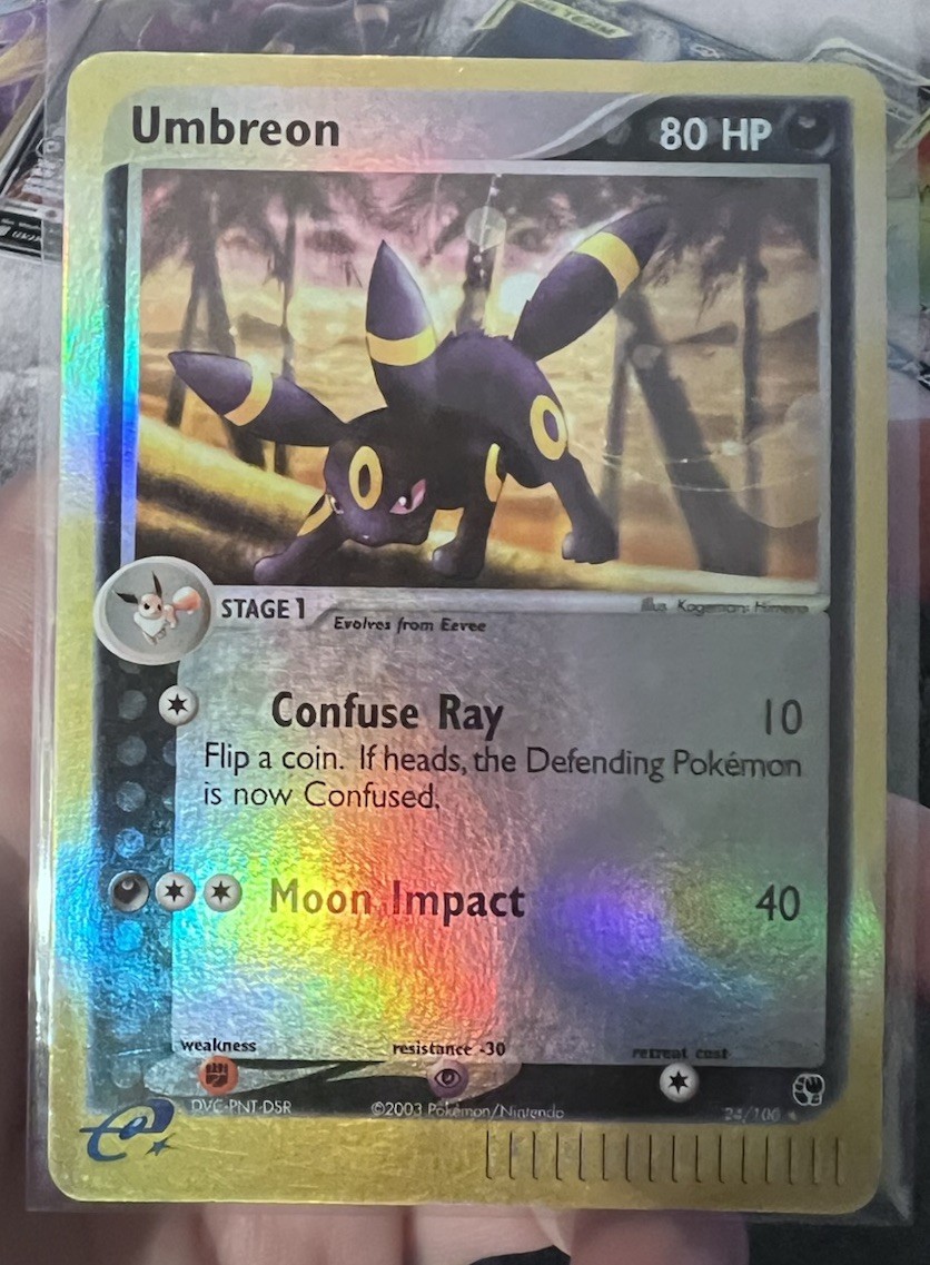 Umbreon Sandstorm Reverse Holo Card 24/100 Near Mint Condition