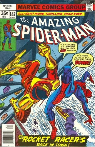 Amazing Spider-Man, The #182 FN; Marvel | July 1978 Rocket Racer - w/Bag+Board