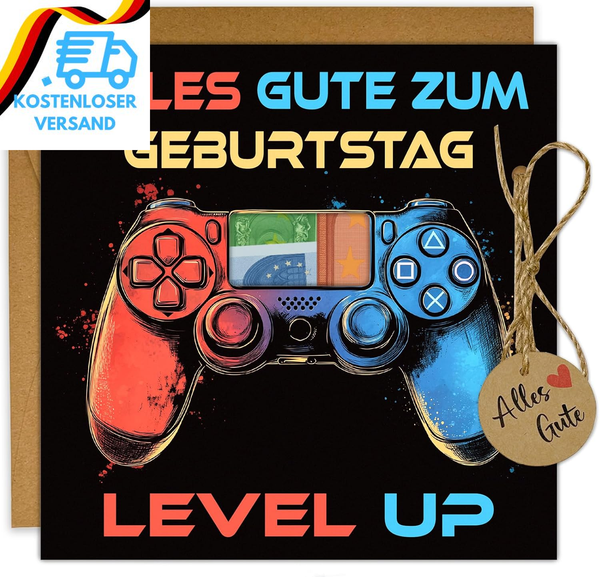 Geldgeschenke Geburtstag, Gamepad Geburtstagskarte Geldgeschenke Verpackung Mit-image