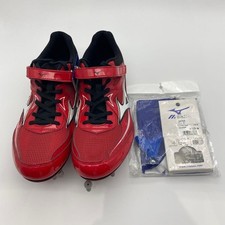 Mizuno Track  Field Spike Shoes 28cm Red Comes with Spare Spikes 