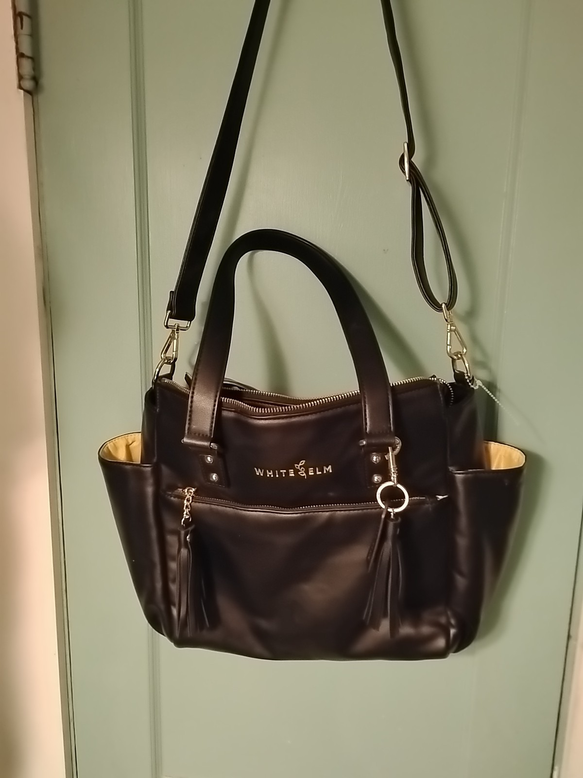 White Elm Gemini Convertible Bag Laptop Bag Crossbody/Backpa
