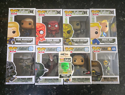 Funko Fallout Pop! Vinyl Mixed Lot 9 Boxed Unopened