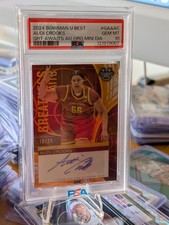 2024 Bowman's Best Audi Crooks Grt Awaits Orange Mini Diamond Auto /25 PSA 10