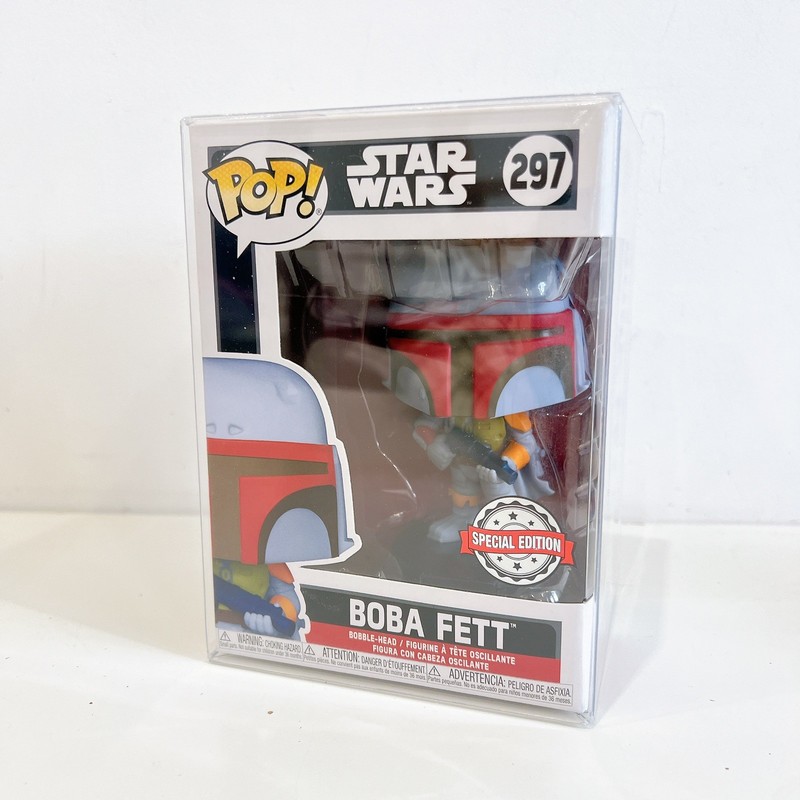 Star Wars Funko Pop Boba Fett Special Edition #297 In Pop Protector