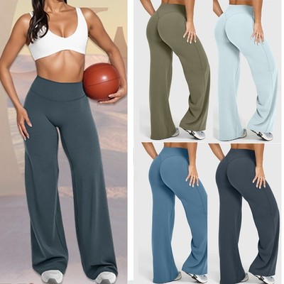 Open been baggy joggingbroek voor vrouwen wijde pijpen