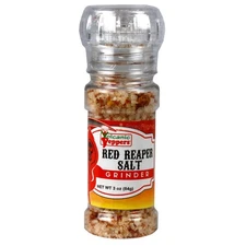 Volcanic Peppers Red Reaper Salt Grinder 3 Oz Carolina Reaper Hot VDSALT