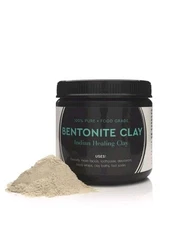 Food Grade Sodium Bentonite Clay  Powder 1 Lb Dental Face Cleanse Sent Fast Heal