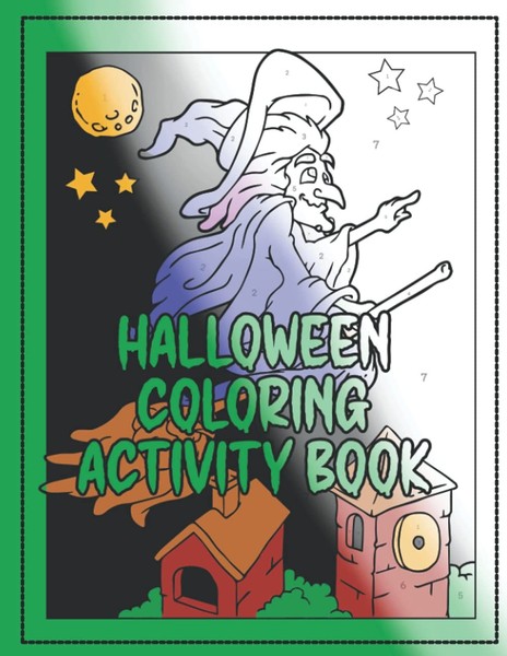 Halloween Malbuch: Punkt-Zu-Punkt, Bilder Nachzeichnen, Zahlen Ausmalen, 80-image