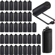 40 Sponge Hair Rollers 1x2.6 Inch Satin Curlers for Black Hair Styling