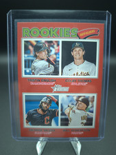 2026 Topps Heritage #379 Rookie Outfielders Red Bordered GV/WR/CT/TE