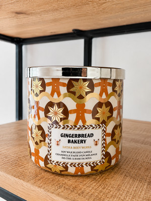 Bath & Body Works Gingerbread Bakery Duftkerze   411 g | 3-Docht-Kerze 