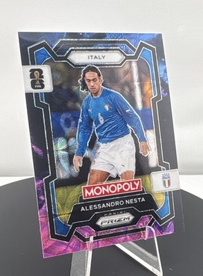 2026 Panini Prizm Monopoly Fifa World Cup - Alessandro Nesta #34 Nebula Prizm