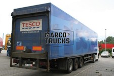 Truck Photo Volvo Box Trailer UK Blue Tesco, #d4yz