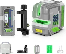 Laser Level Rechargeable, Self Leveling Green Cross Line Laser Level Tool with O