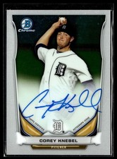 2014 BOWMAN CHROME AUTO COREY KNEBEL TIGERS