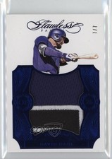 2017 Panini Flawless Rookie Patch Sapphire 7/7 David Dahl #RP-DD1 Patch 1rb3
