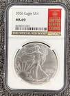 2026 American Silver Eagle 1oz  NGC MS69