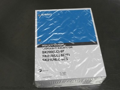 Kobelco SK200(LC) 6E, SK210(LC) 6E(S),SK210NLC 6ES Excavator Service Manual Book