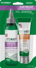 Vet's Best Dog Ear Cleaner Kit - Multi-Symptom Relief - Wash  Dry 4 oz