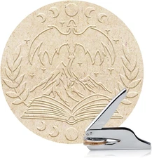 Embosser Personalized  Dragon Pattern  Stamp, Durable Library Stamp with Handle