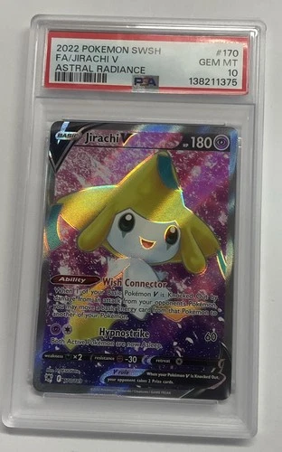 Pokemon Card Jirachi v Full Art 170/189 PSA 10