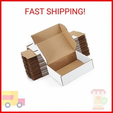 Small White Cardboard Shipping Boxes 7x5x2 25 Pack - Corrugated Mailing Box..