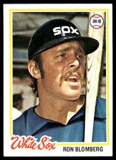 Ron Blomberg 1978 Topps #506 White Sox MLB READ FREE SHIPPING AutographDen