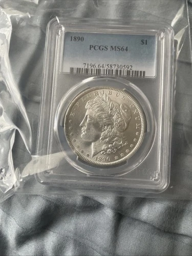1890 $1 PCGS MS 64 Morgan Silver Dollar