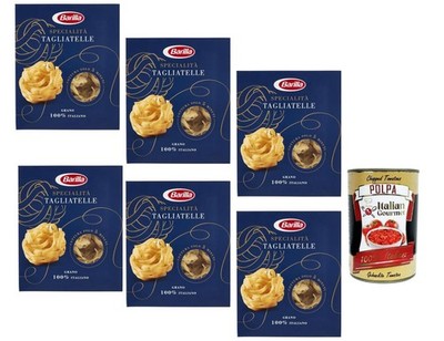 Barilla Tagliatelle Specialità 6x500g Italienische Bandnudeln +Polpa