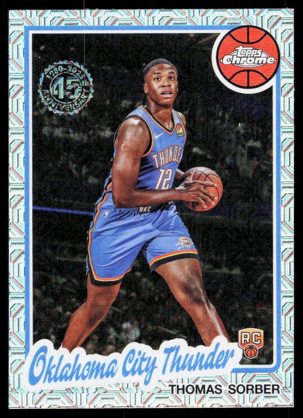 2025-26 Topps NBA Thomas Sorber Rookie Chrome Silver Pack Mojo 45th Anniversary