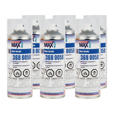 Spraymax 3680058 1k Acrylic Clear Coat 10.6 Oz 1 Case 6 Cans