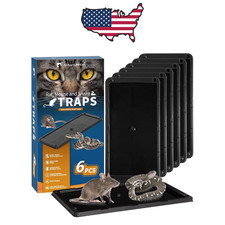 Mouse Glue Traps 6 Packs Large Glue Traps for Mice and Rats Indoor Sticky Traps