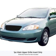 For Toyota Corolla 2005-2008 APG 1-Pc Black 8x6 mm Horizontal Billet Main Grille