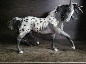 Breyer Traditional Horse Esprit Custom Grey Appaloosa Amazing!
