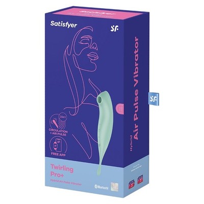 Satisfyer Twirling Pro+ Mint 11 Wave Intensities Multi Vibrating Mode Waterproof