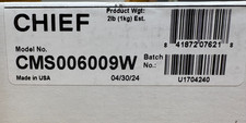 Chief CMS-006009W 6-9" Speed-Connect Adjustable Extension Column