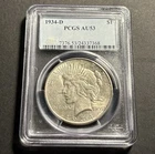 1934-D Peace Silver Dollar — PCGS AU53 Better Date 🔥
