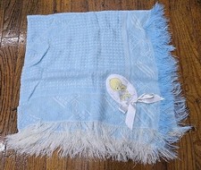 Vintage Precious Moments Acrylic Blanket 1999 Luv n' Care Baby Collection