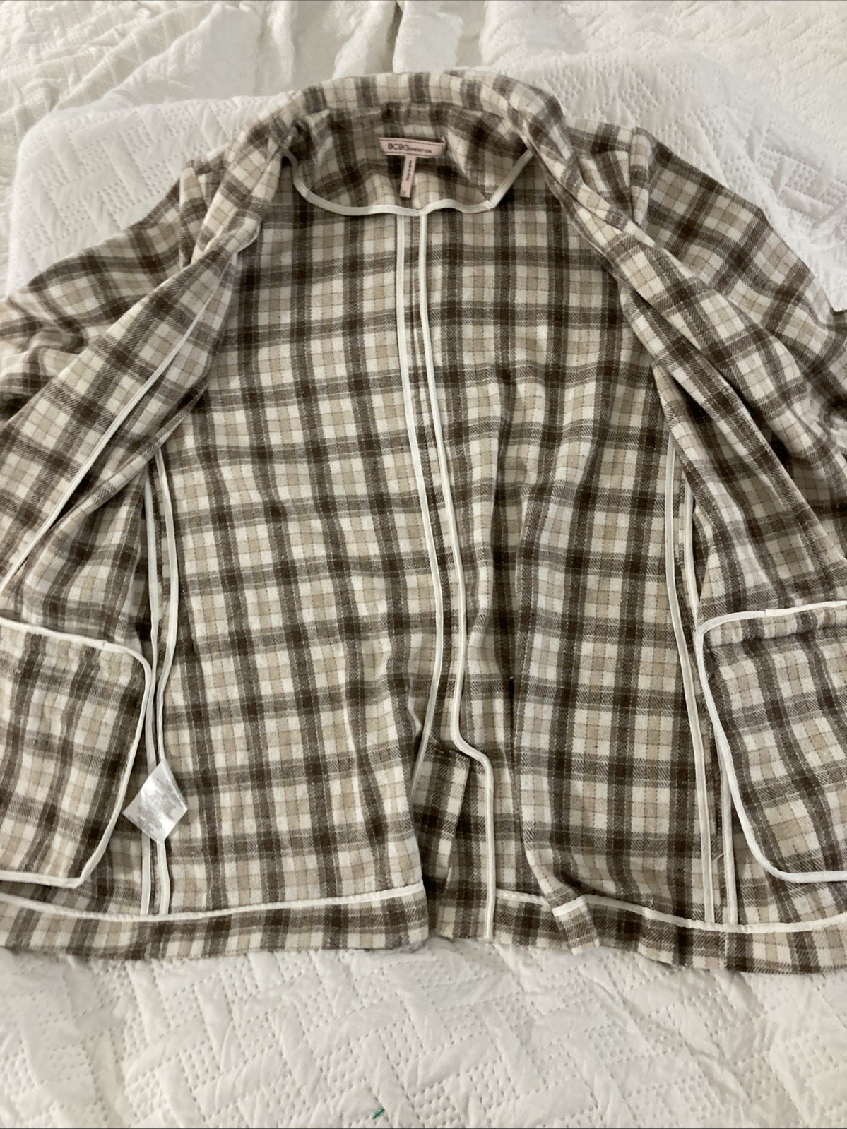 BCBGeneration Flannel Long Blazer Jacket Woman’s … - image 6