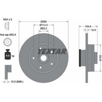 2X Textar 92268903 Bremsscheibe FüR Opel Renault Fiat Vivaro Trafic Talento X82