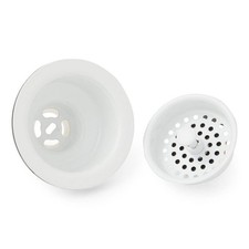 3-1/2" Kitchen Sink Basket Strainer - WH