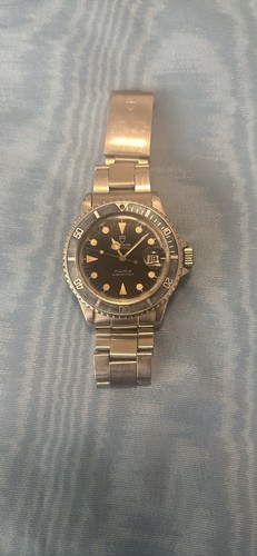 TUDOR Submariner Prince Oyster Date 76100 Black Dial Faded Bezel And Patina