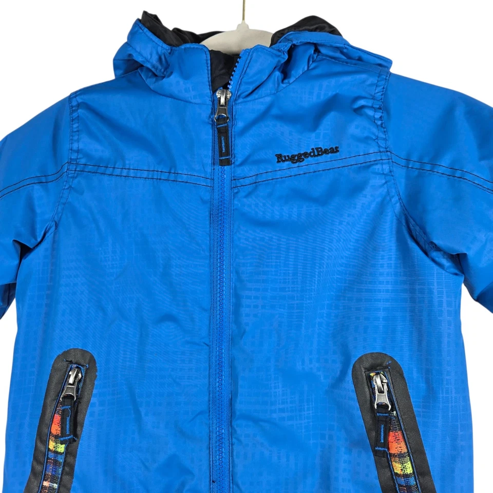 Chaqueta de Invierno Rugged Bear 3T Azul Abrigo con Capucha Cálido Exterior Nieve Ropa de Juego Foto 2 de 4
