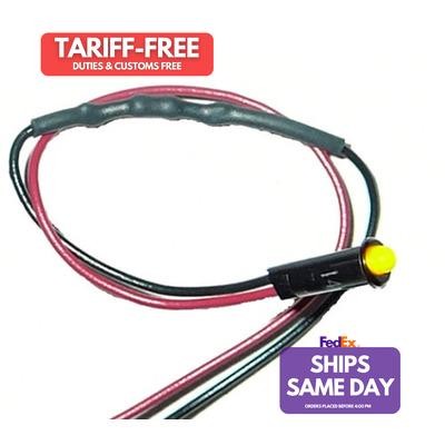 Painless Wiring 80200, One Black Plastic 1/8In Amber Dash Light Performance Part - Picture 1 of 9