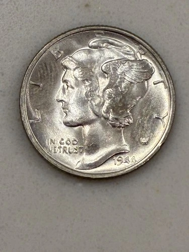 1944 Mercury Dime GEM BU MS+++. Full Split Bands!! Beautiful!!