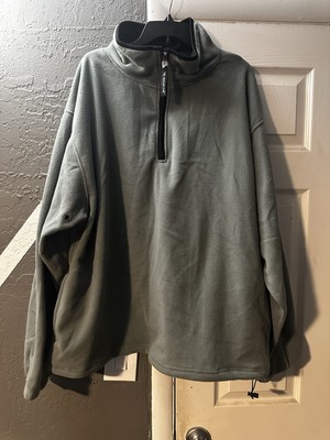 Tri-Mountain Green Fleece Pullover 1/2 Zip Quarter Zip 3XL Jacket