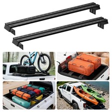 Adjustable 600lb Truck Bed Rack Cargo Cross Bar Board For Ford F-150 F-250 F-350